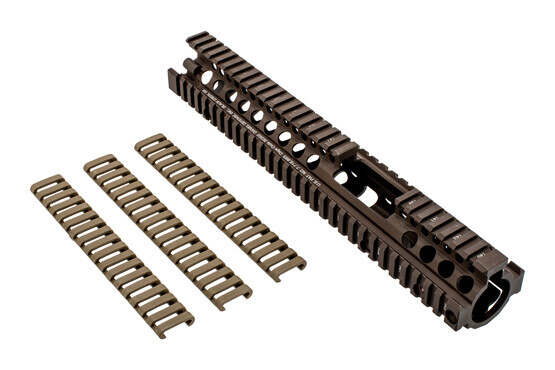 The Daniel Defense M4A1 FSP free float handguard comes with 3 rail covers